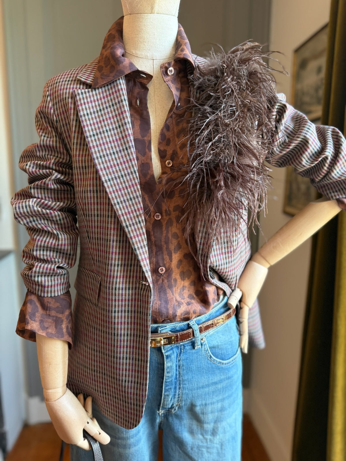 Giacca sartoria pied de poule
