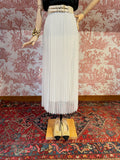Gonna tulle plisset crema