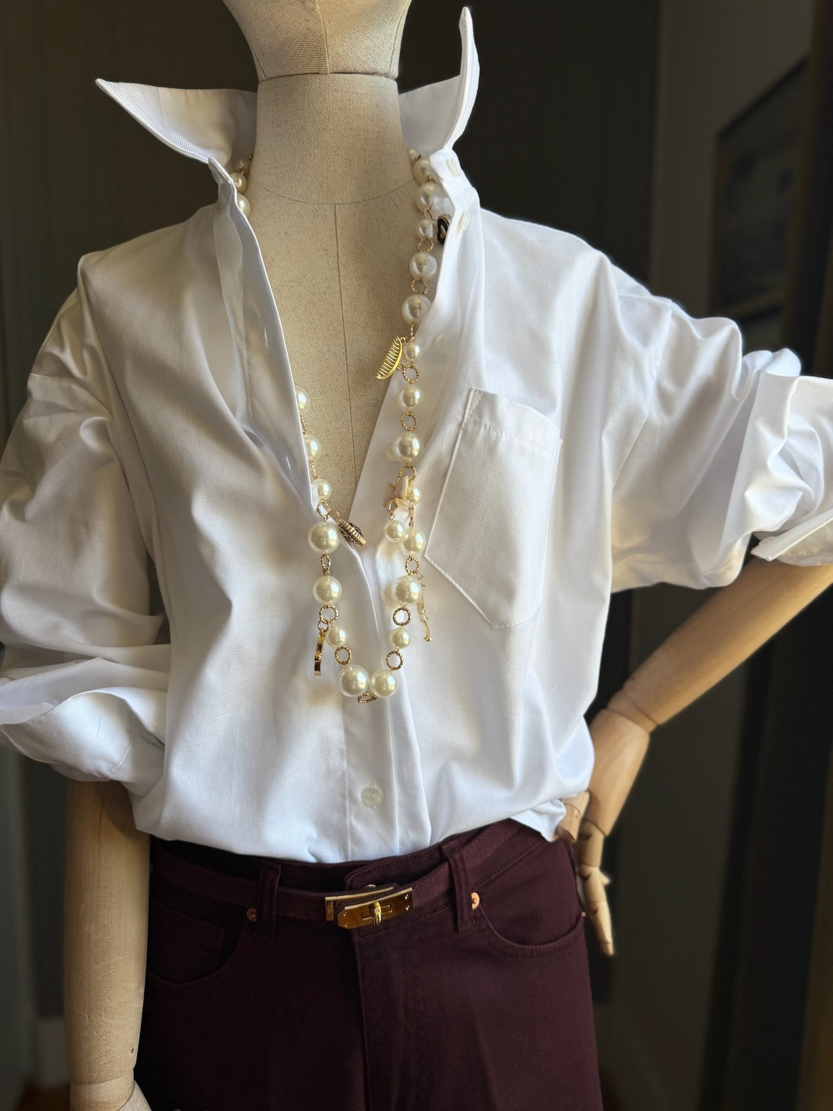 Camicia Oxford bianca