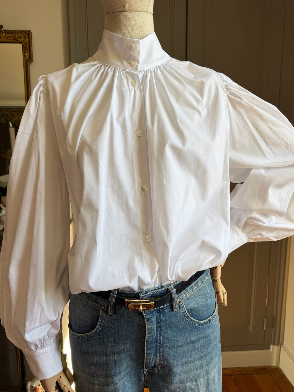 Camicia balloon bianca