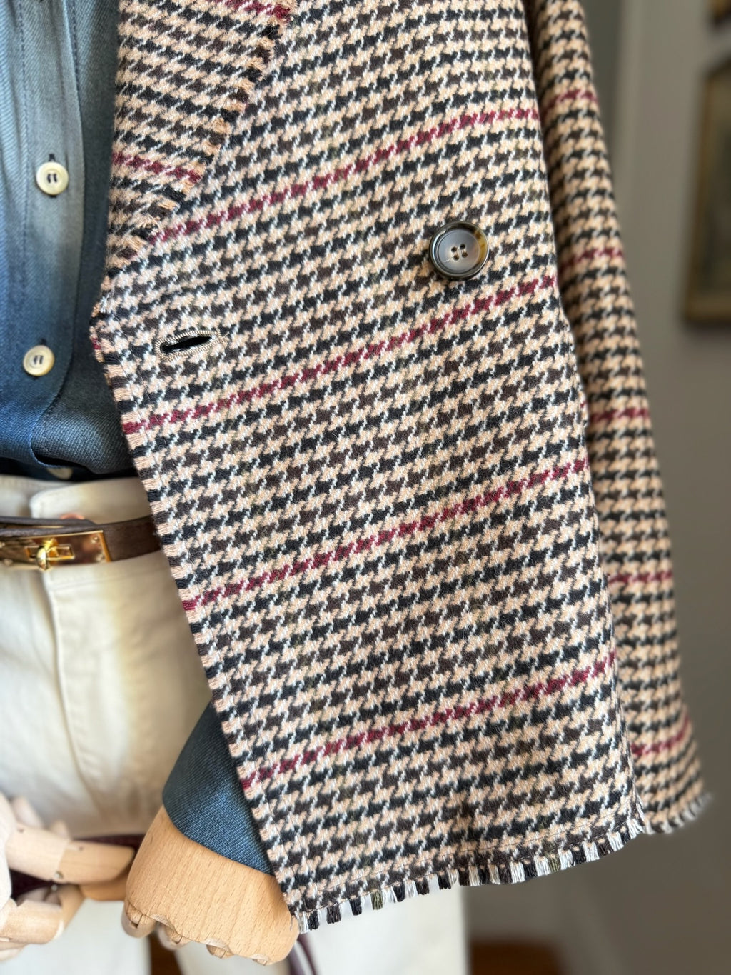 Houndstooth coat-jacket