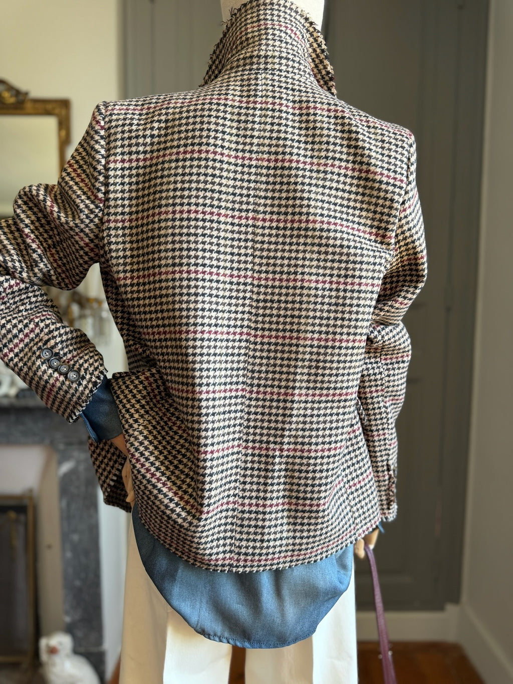 Houndstooth coat-jacket