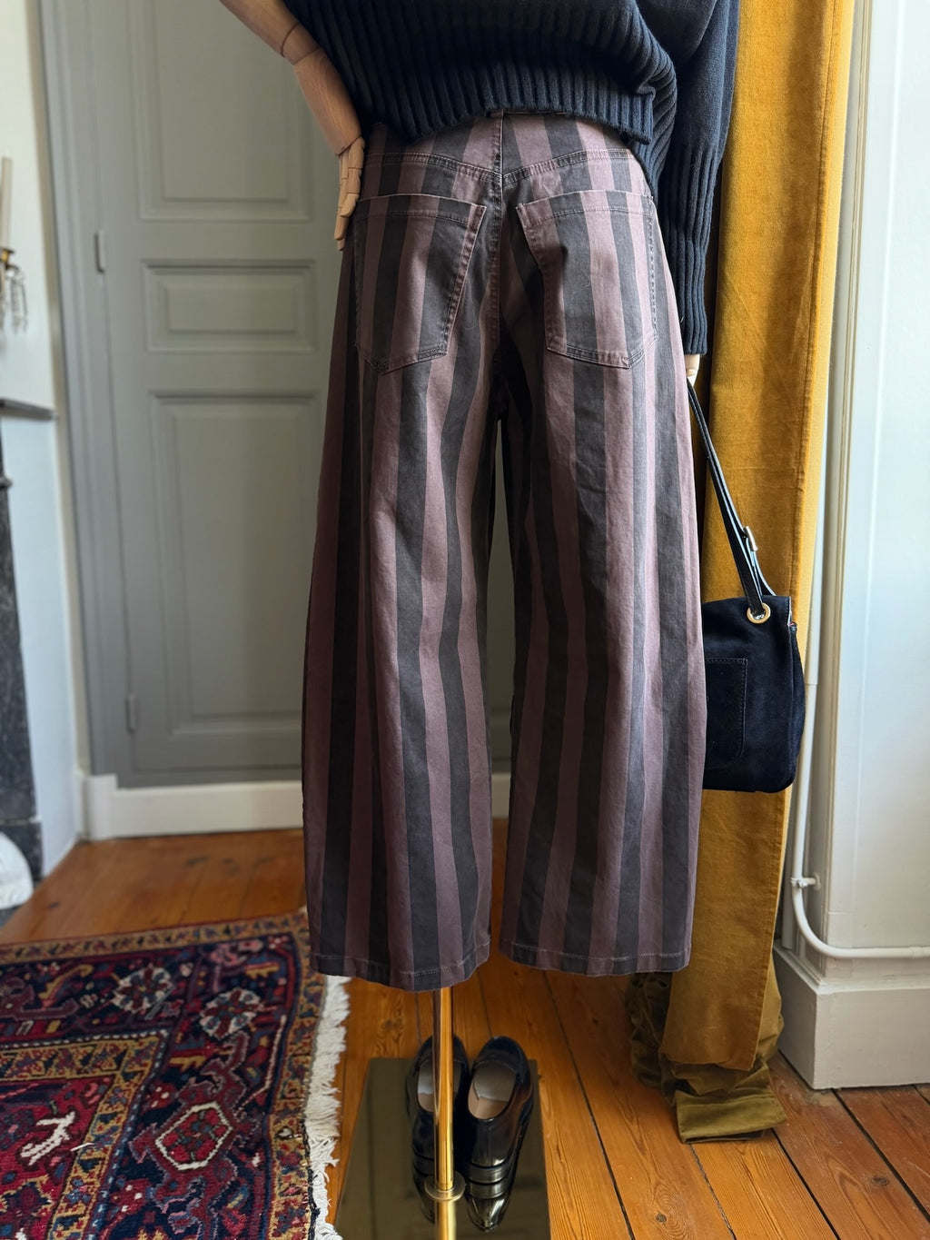 Jeans stripe moro nero