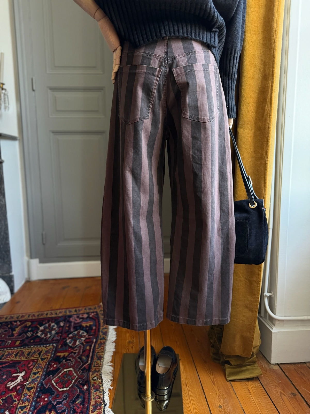 Jeans stripe moro nero