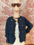 Blue cardigan jacket