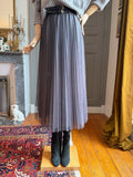 Gonna tulle plisset grigia