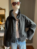 Bomber gessato grigio