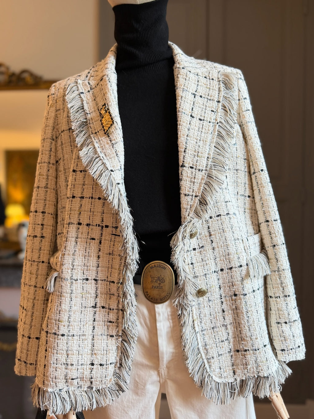 Blazer bouclé panna