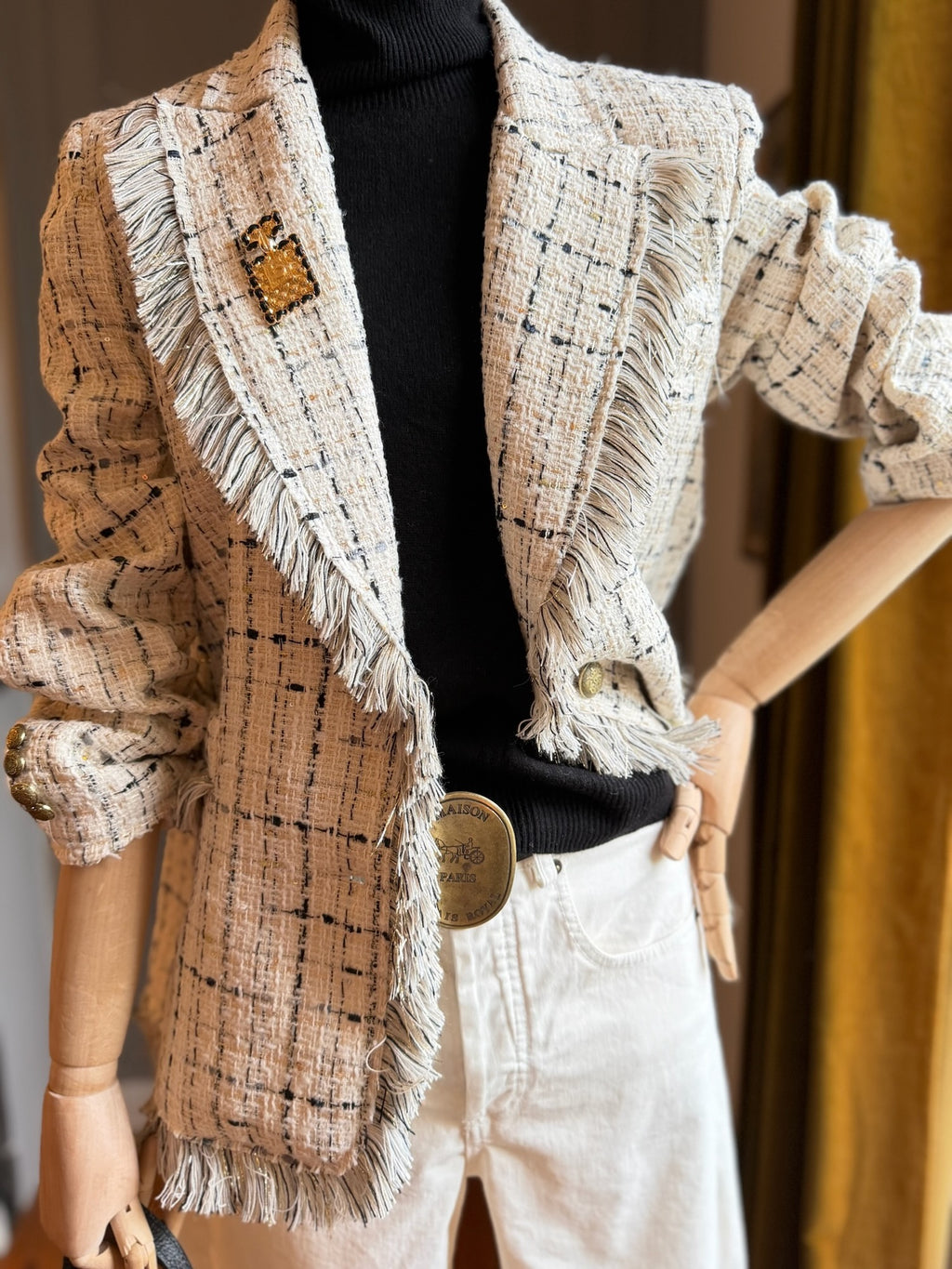 Blazer bouclé panna