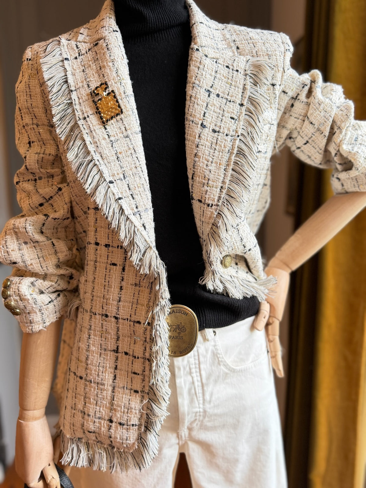 Blazer bouclé panna