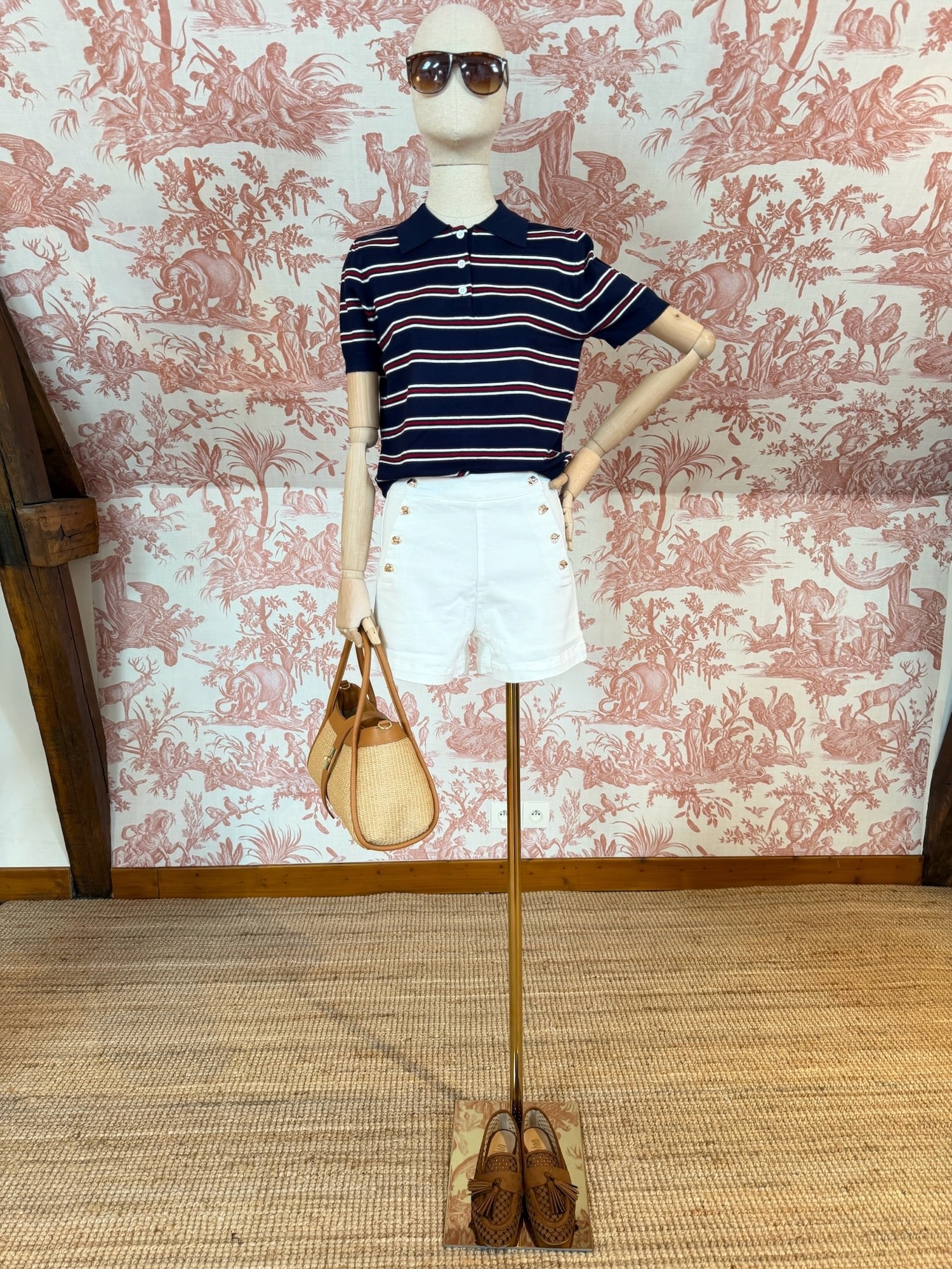 Shorts cotone bianco