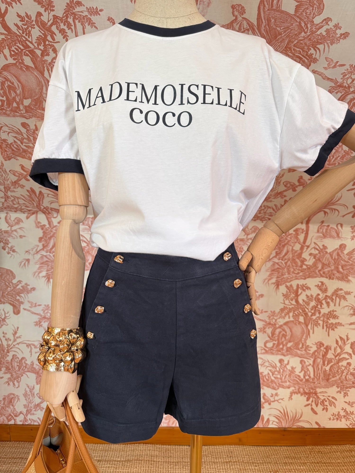 Shorts cotone blu