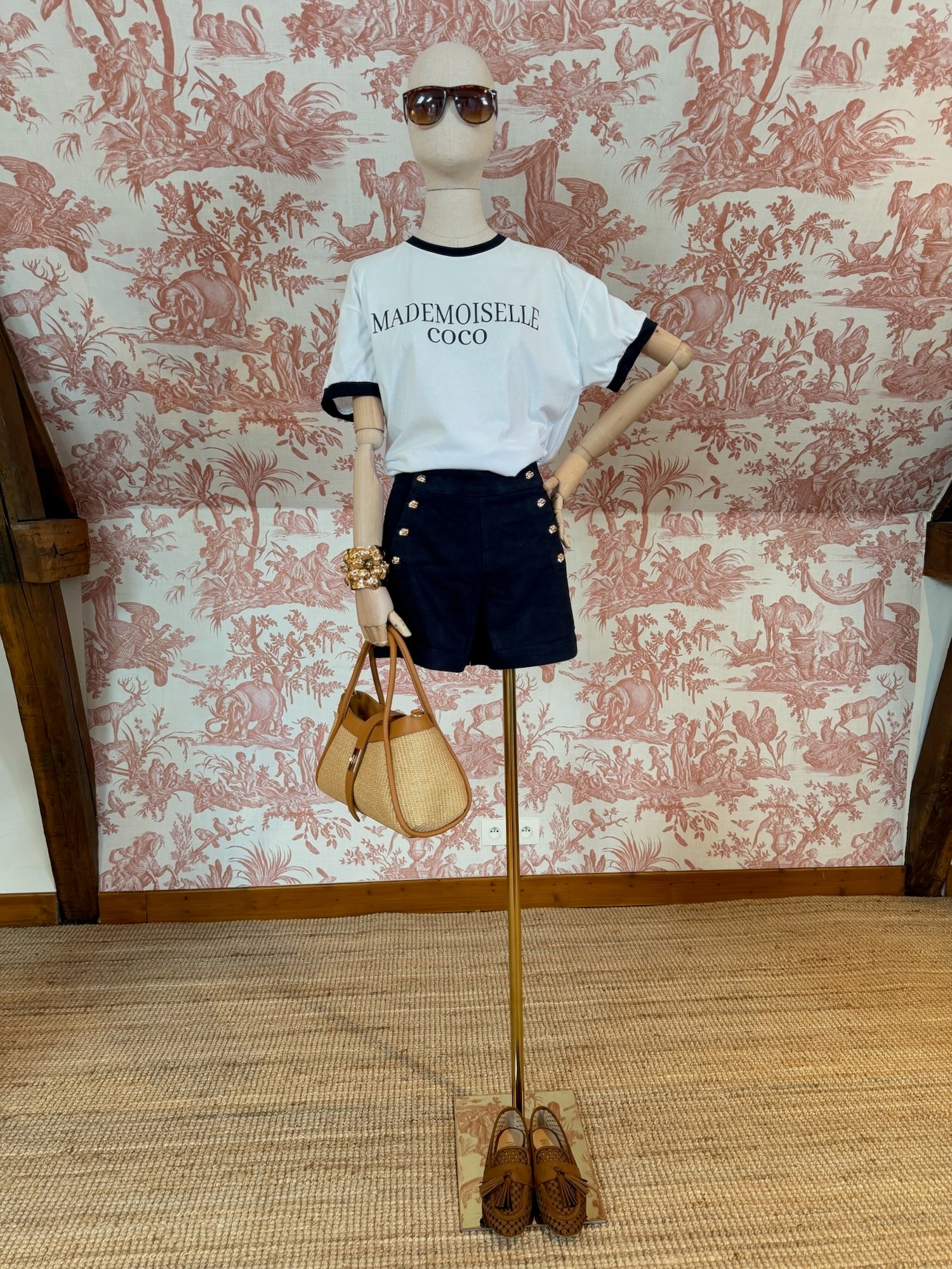 Shorts cotone blu
