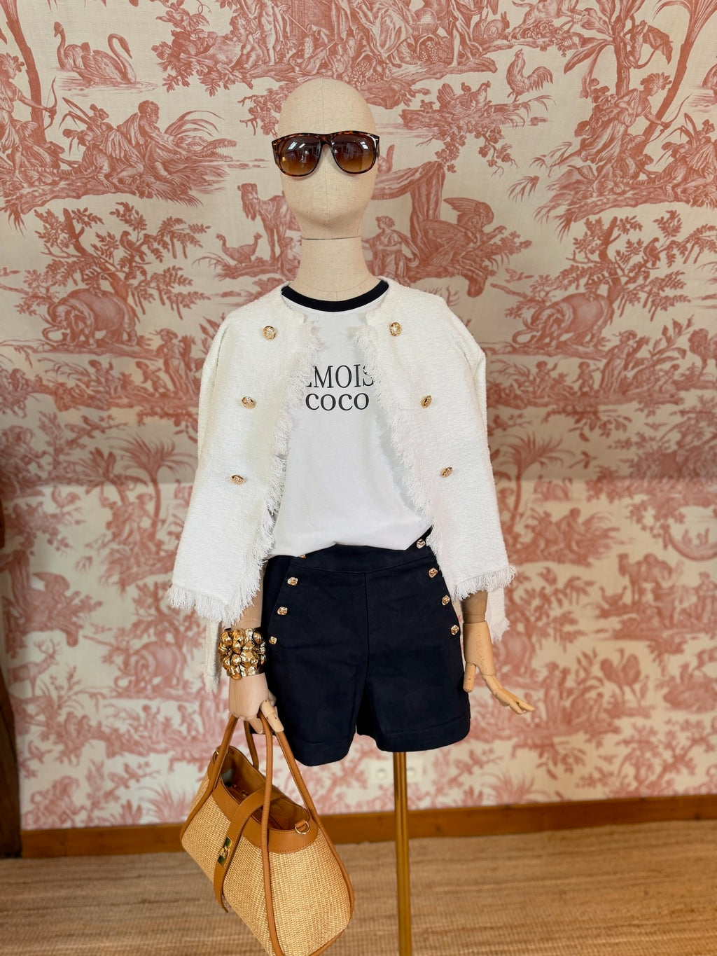 Shorts cotone blu