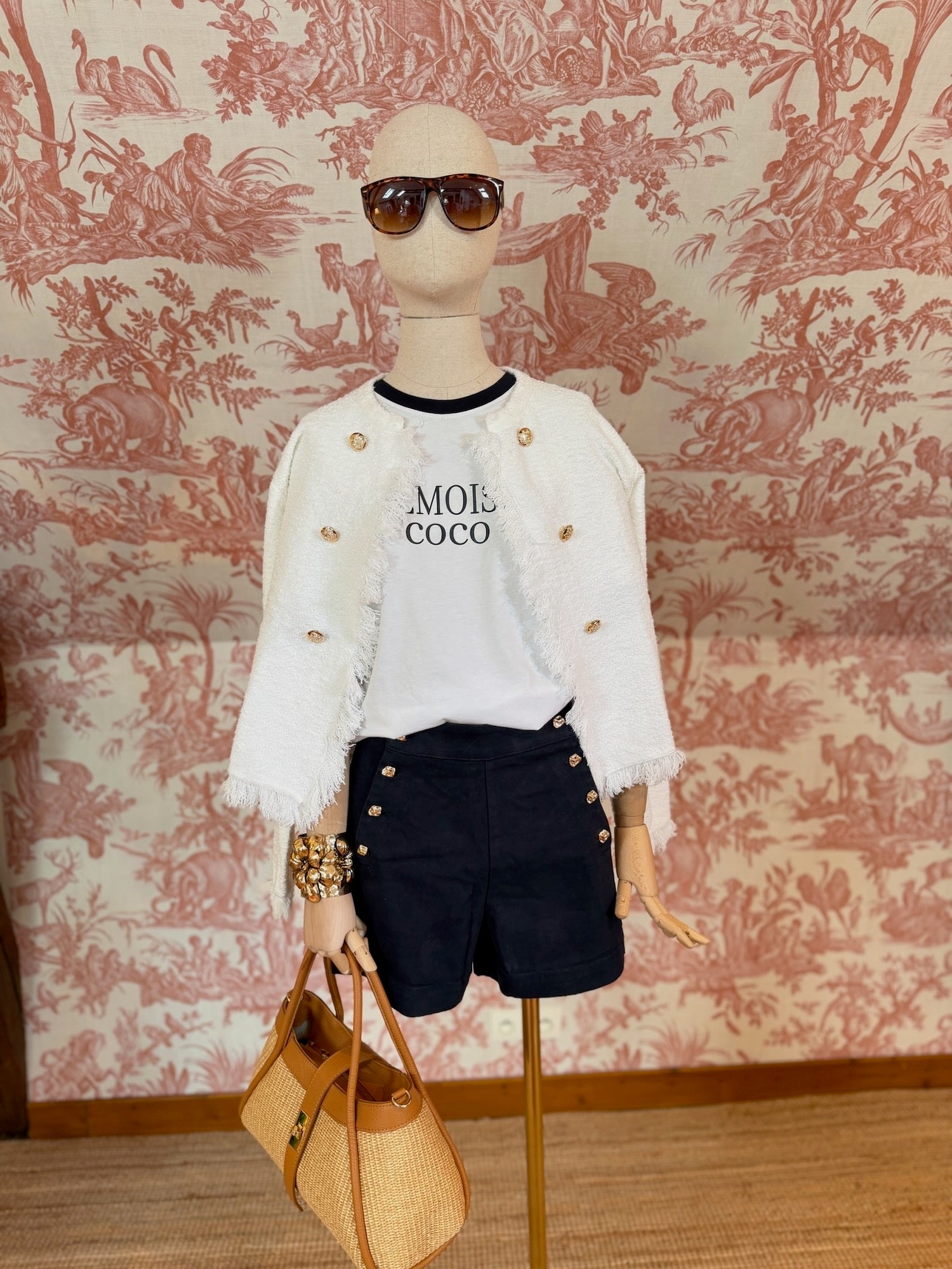 Shorts cotone blu
