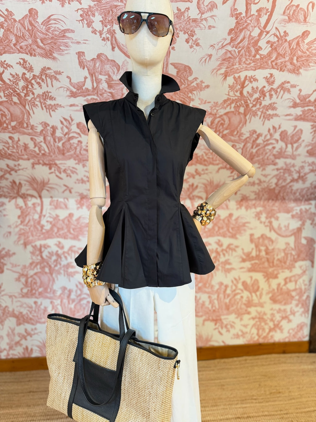 camicia americana nera