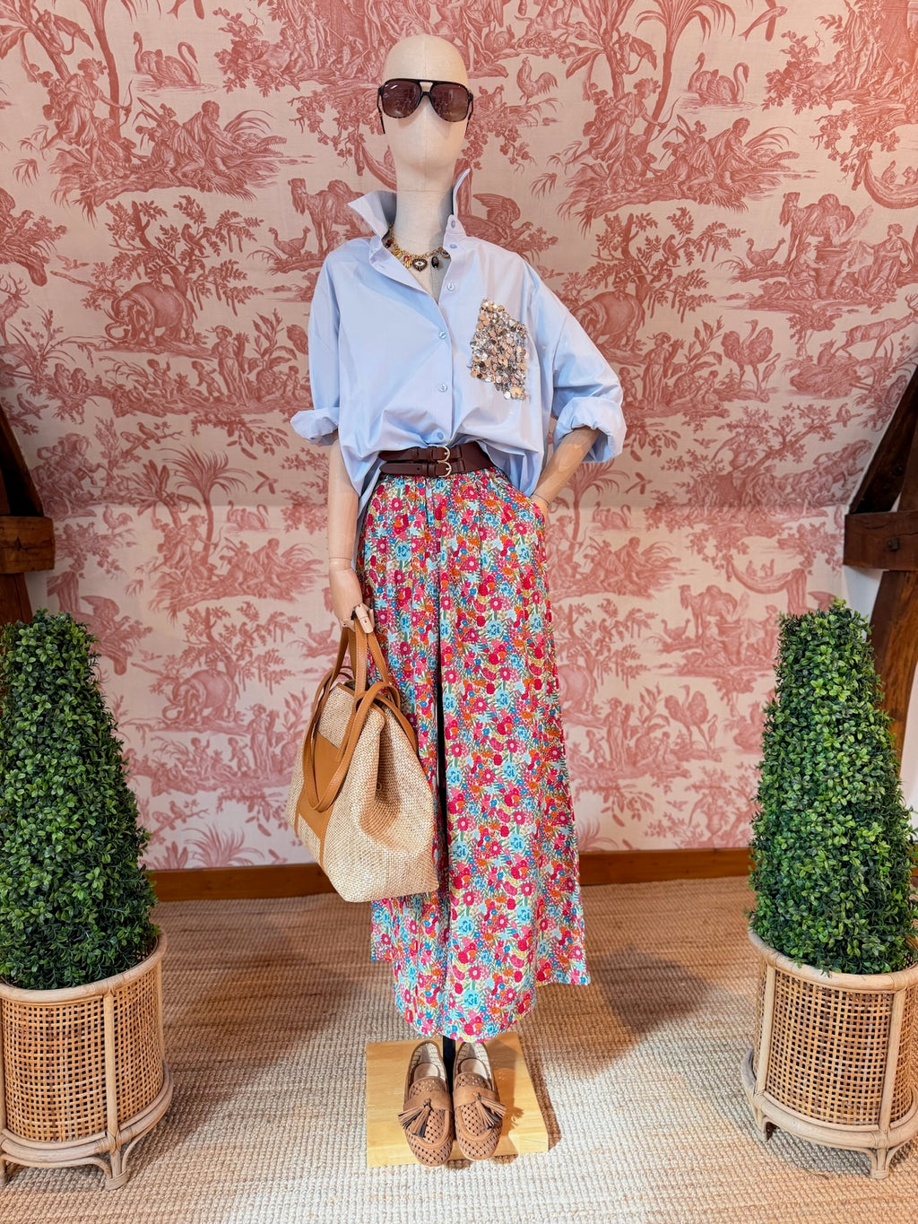 Pantalone fiori