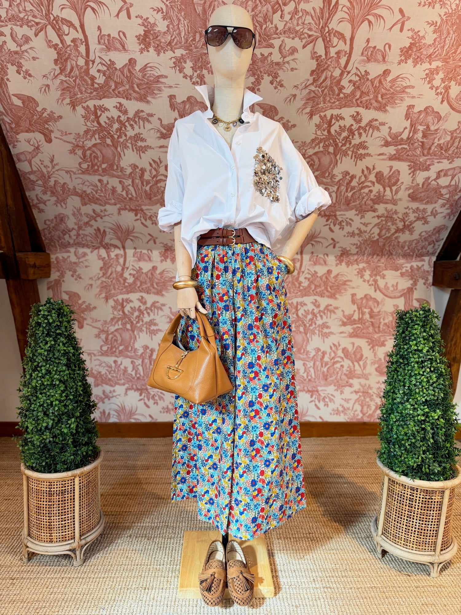 Pantalone fiori