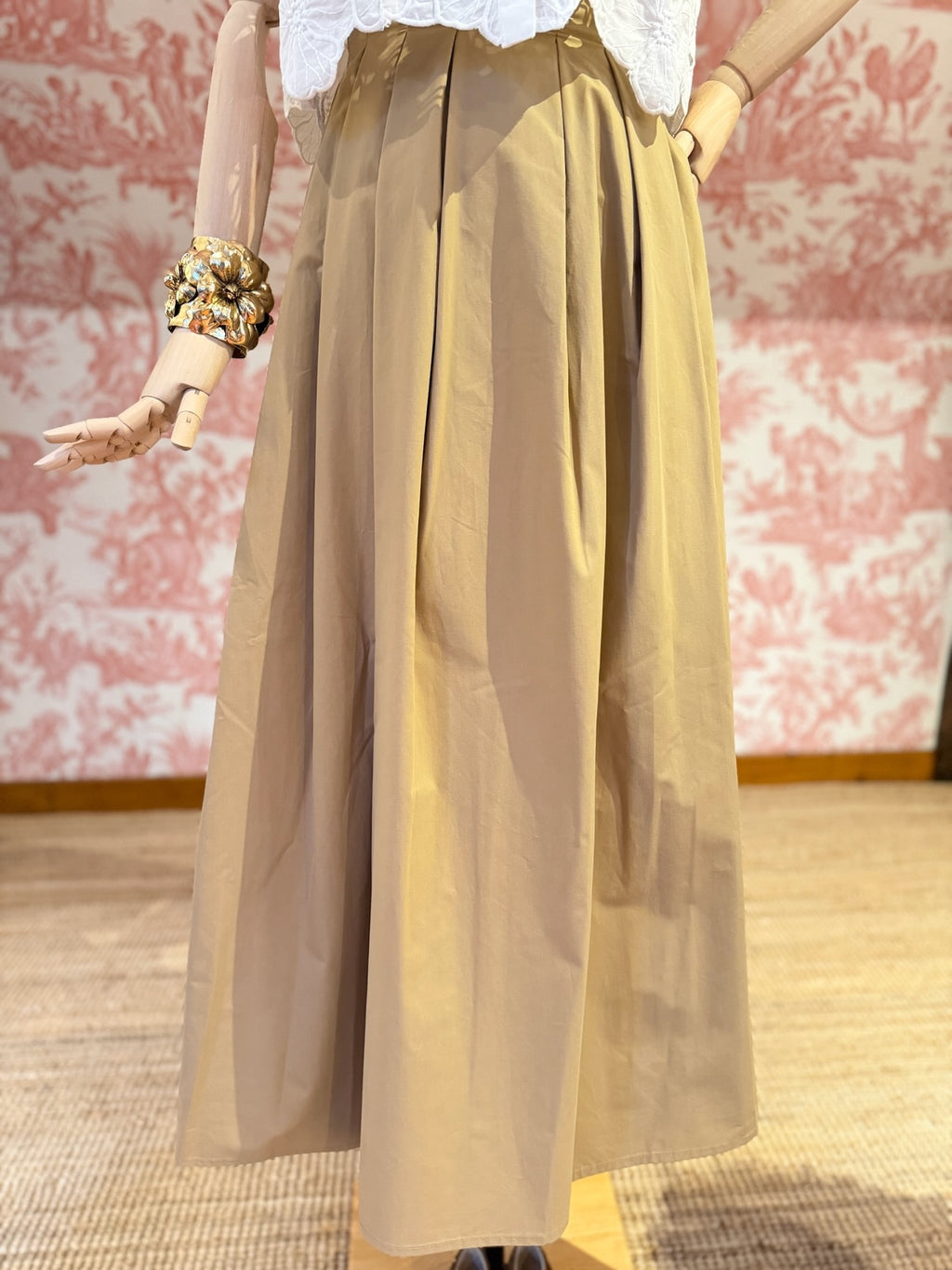Gonna lunga cammello