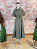 Military shirt dress