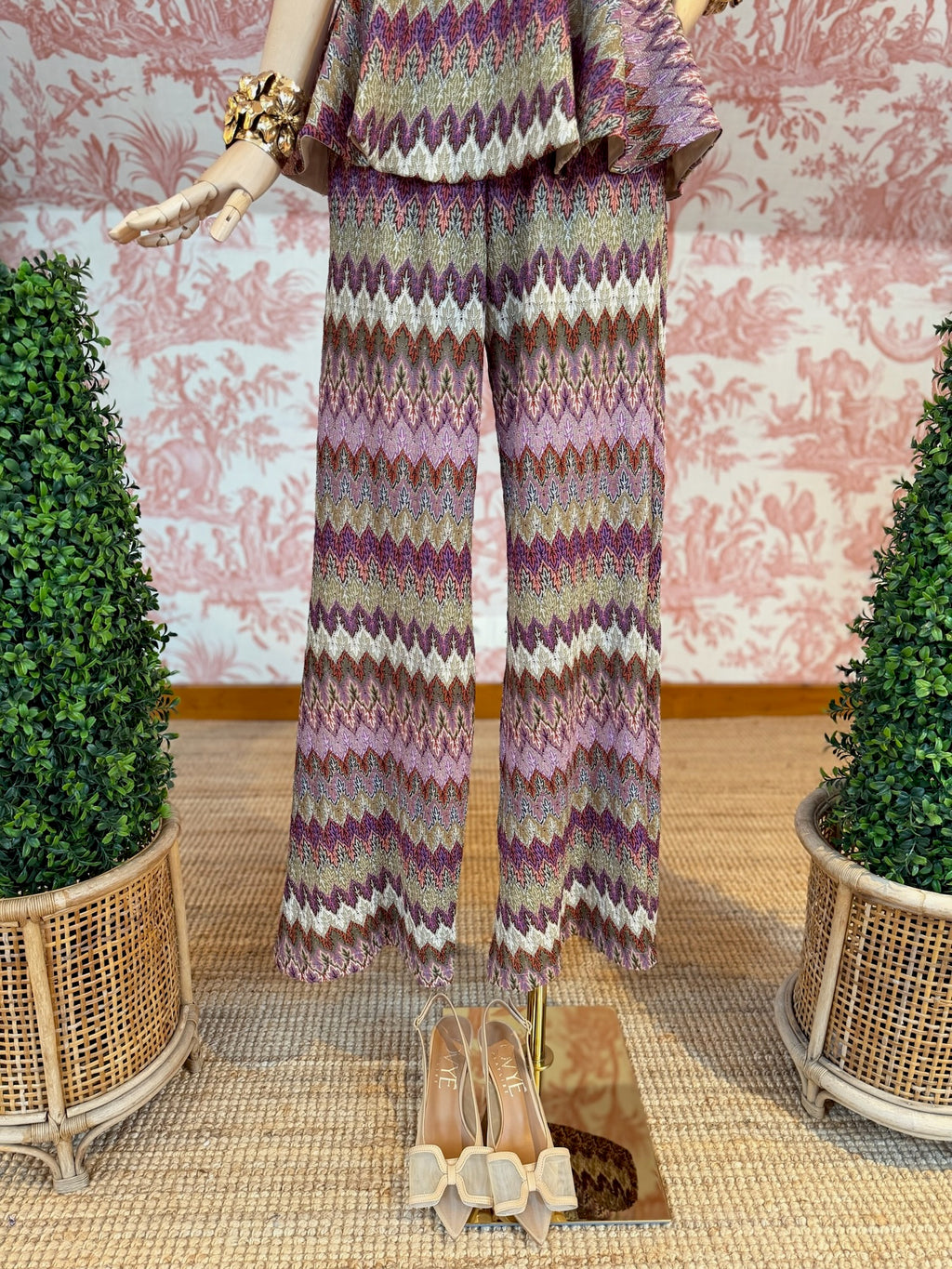 Pantalone jacquard