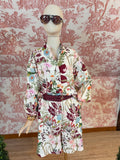 Camicia lino fantasia