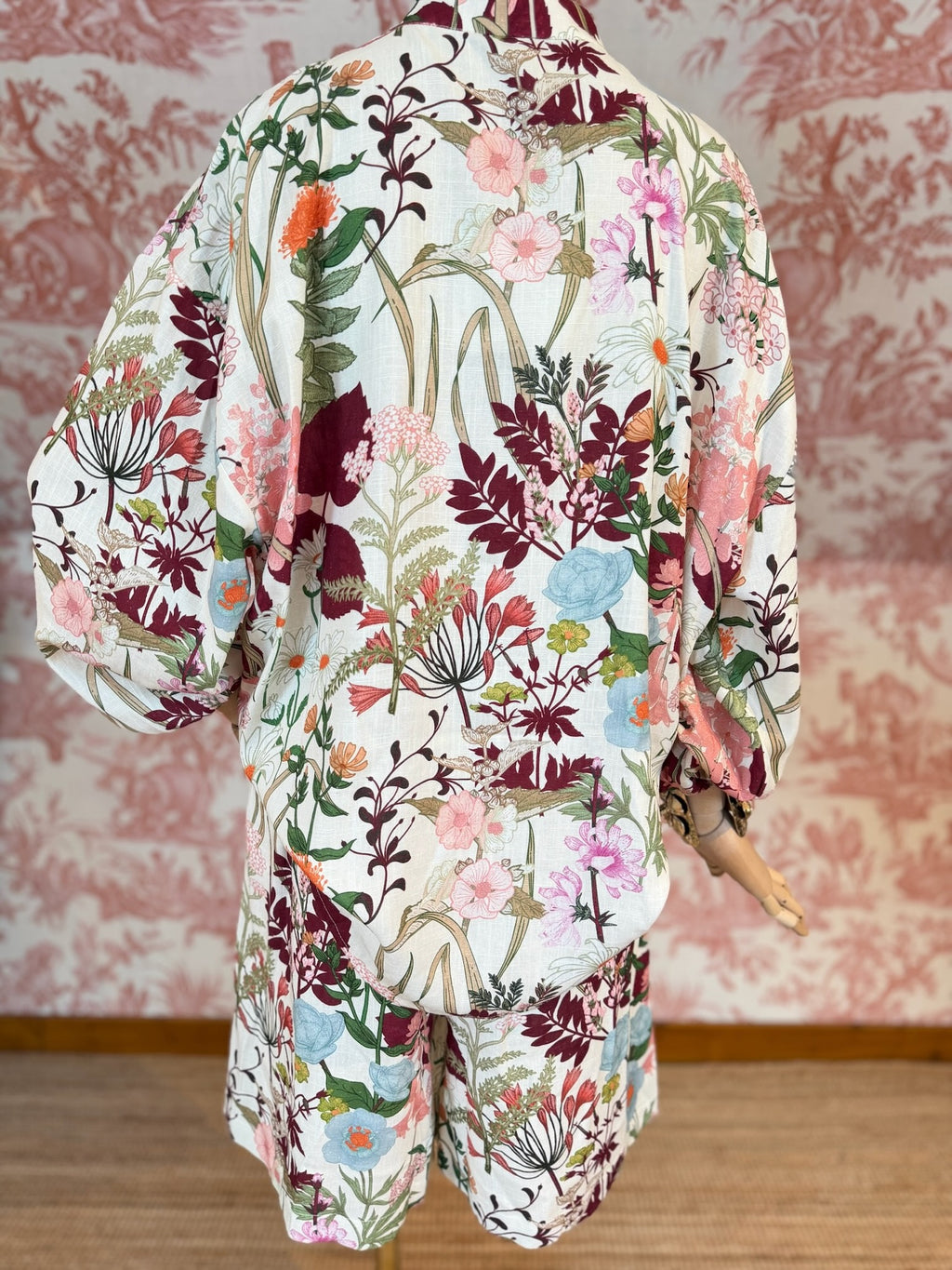 Camicia lino fantasia