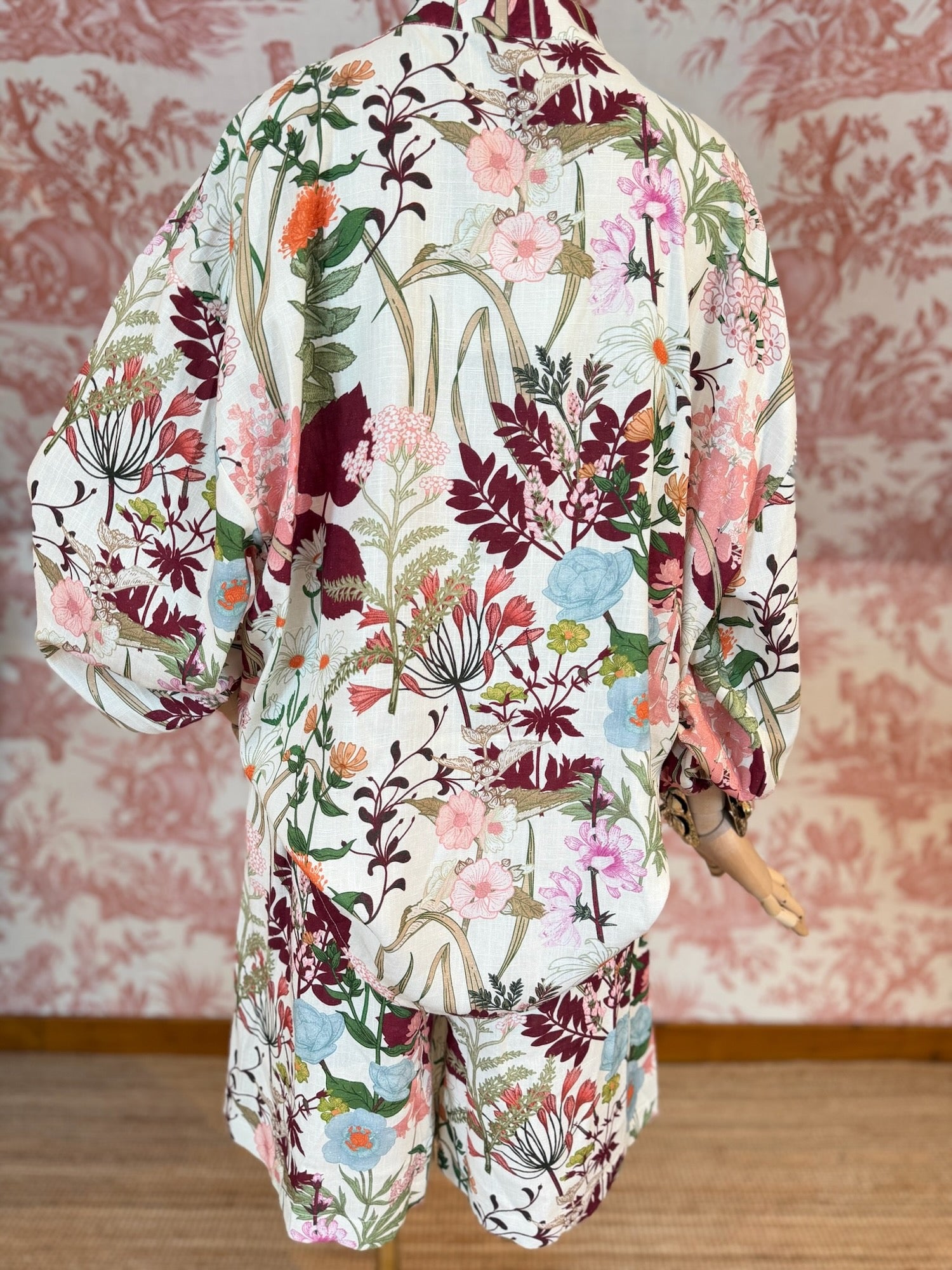 Camicia lino fantasia