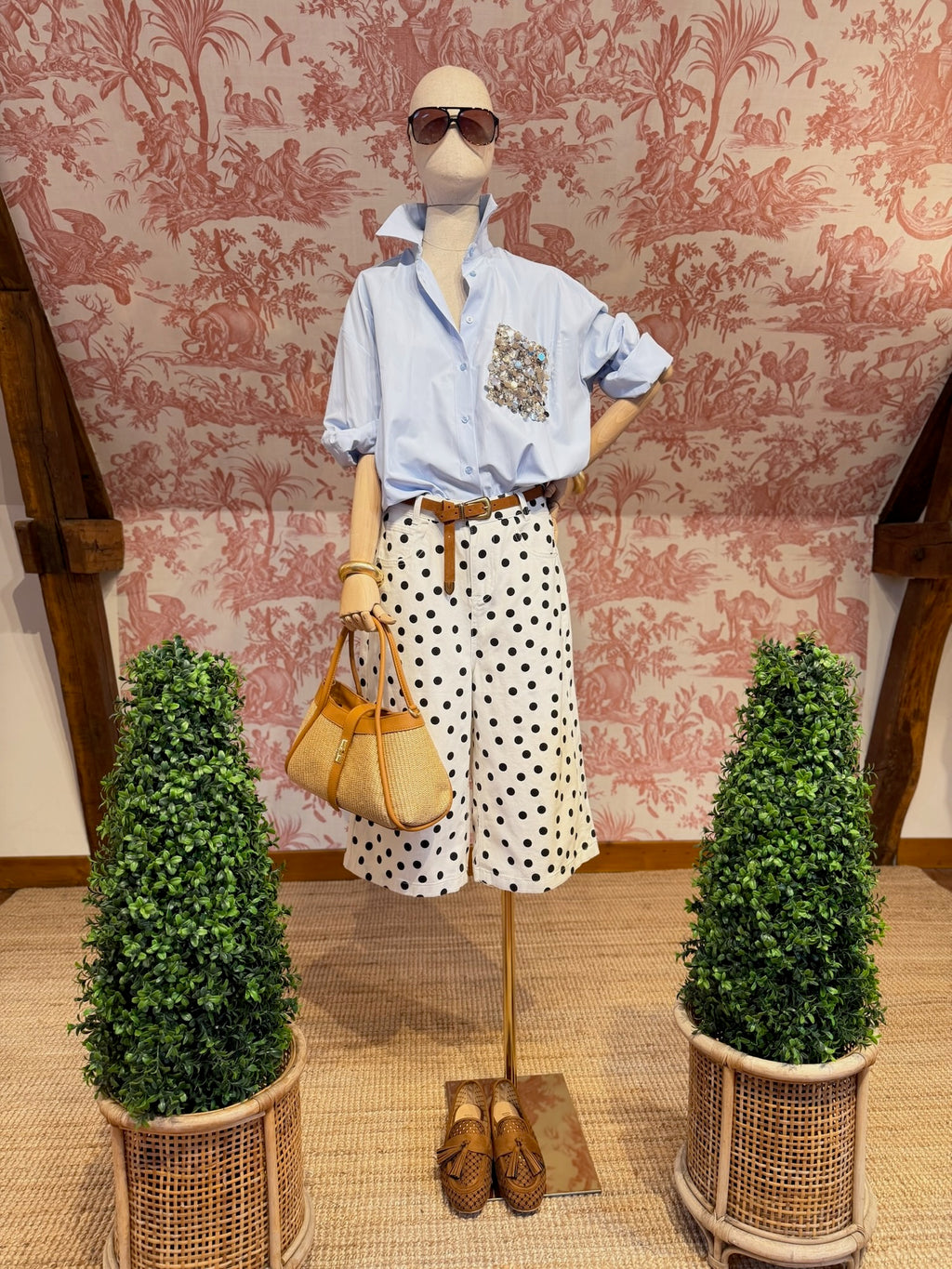 Maxi bermuda pois