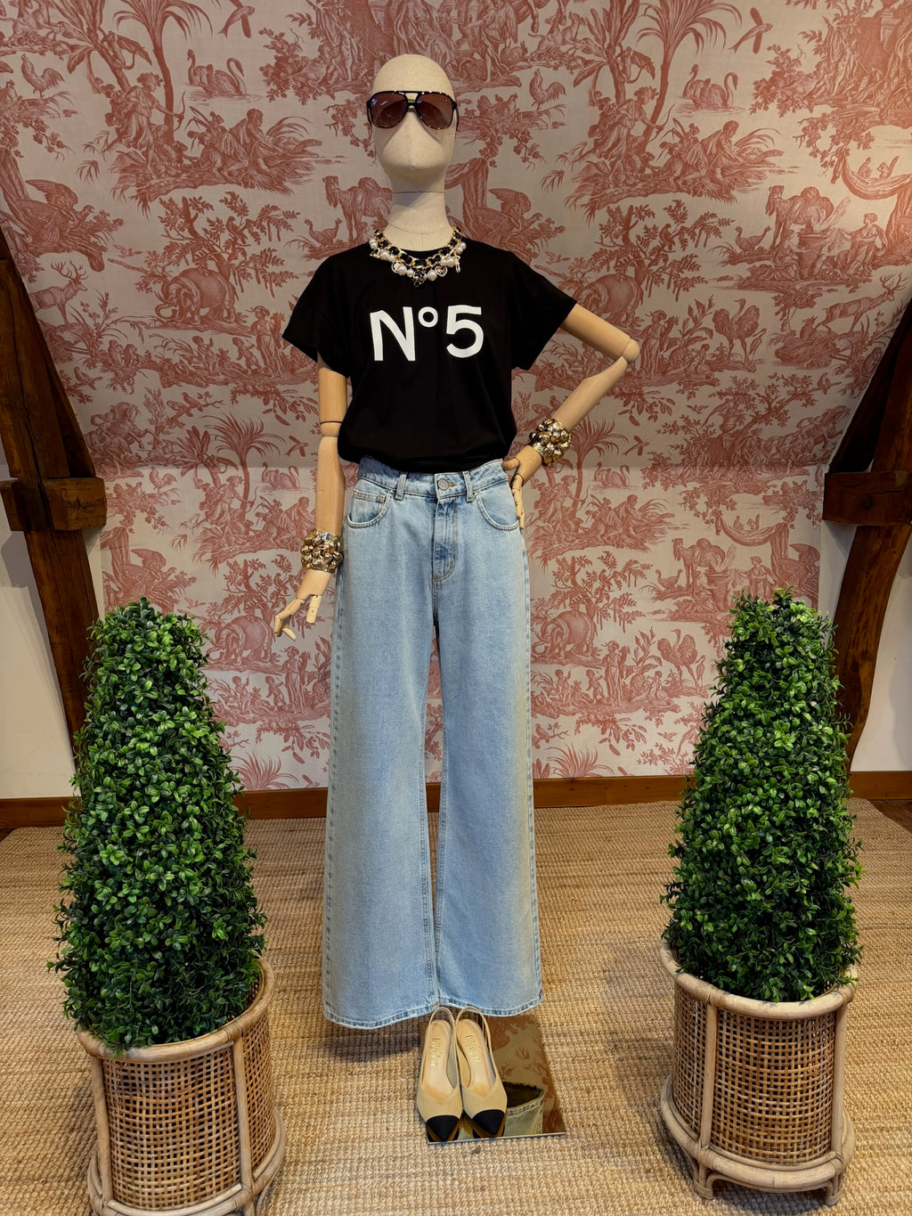 Jeans chiaro palazzo
