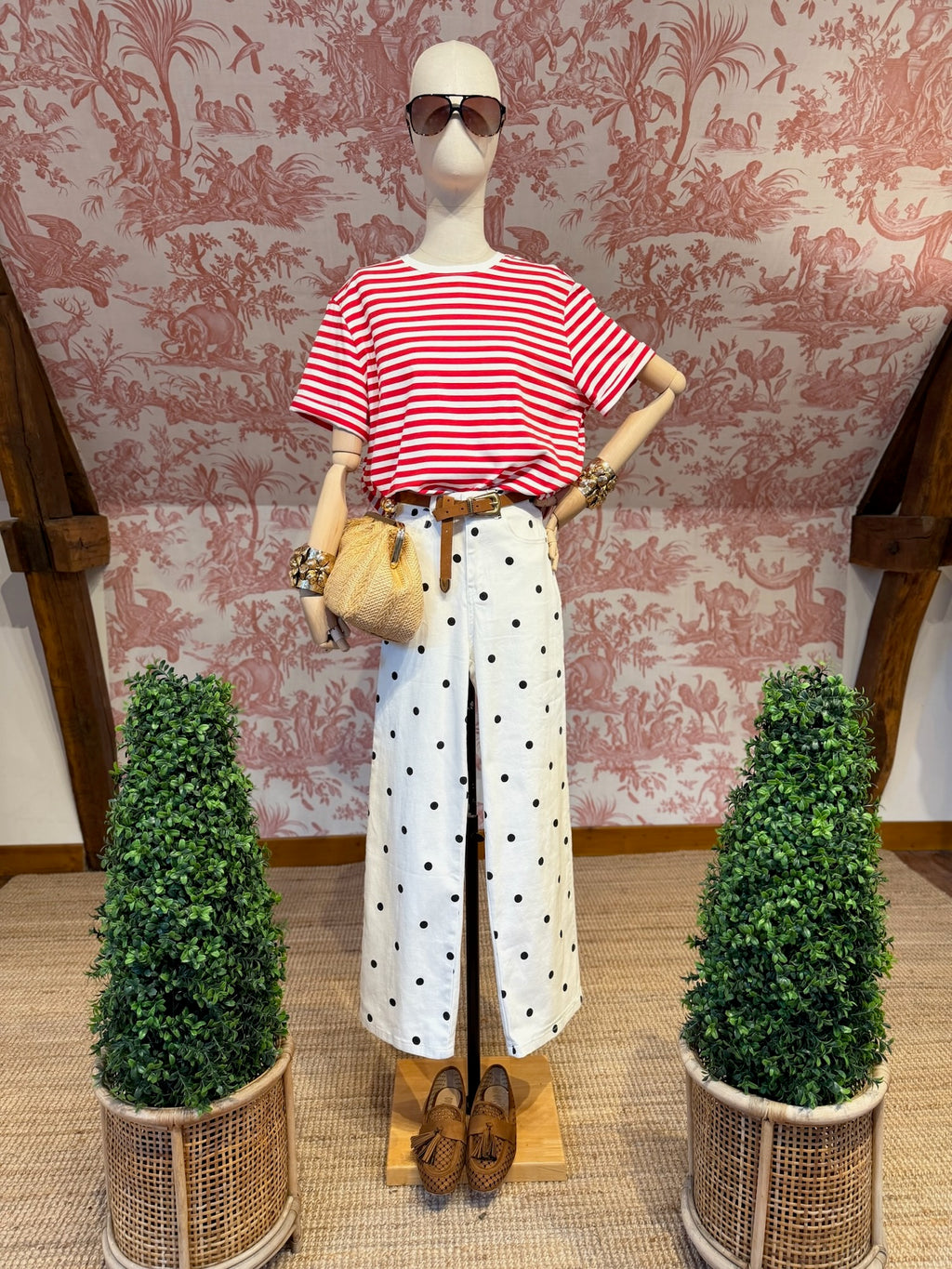 Red striped T-shirt