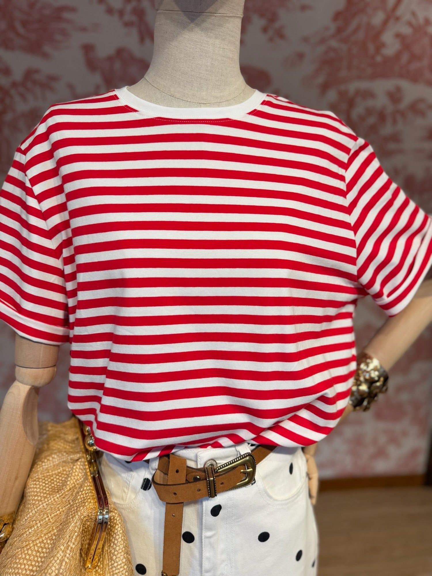 Red striped T-shirt