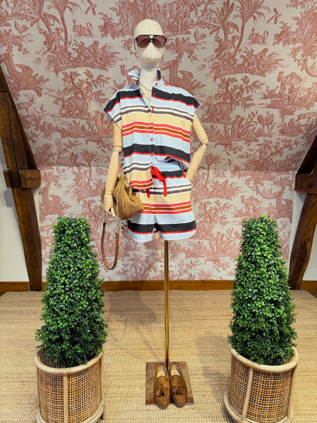Shorts multi-righe
