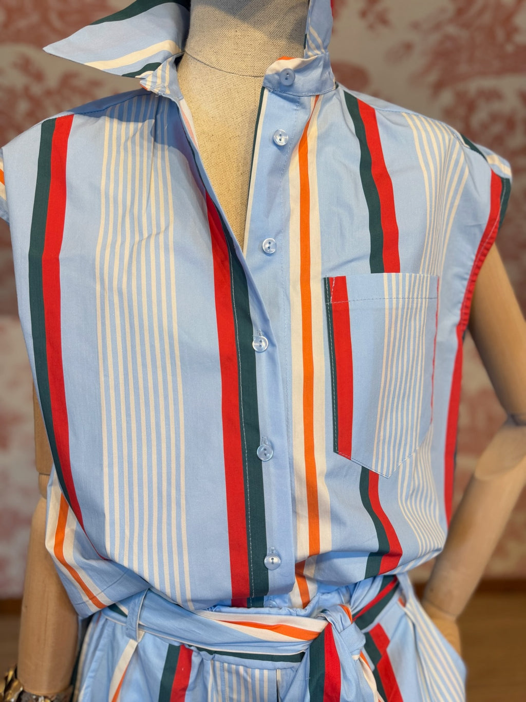Striped patterned shirt