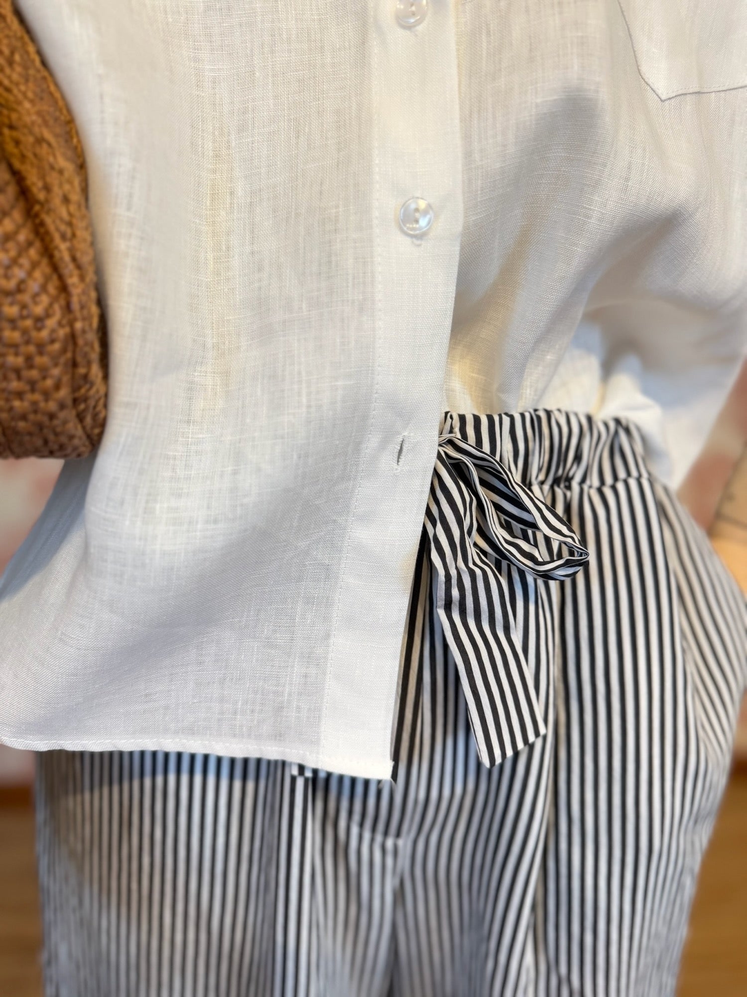 Pantalone righe nere