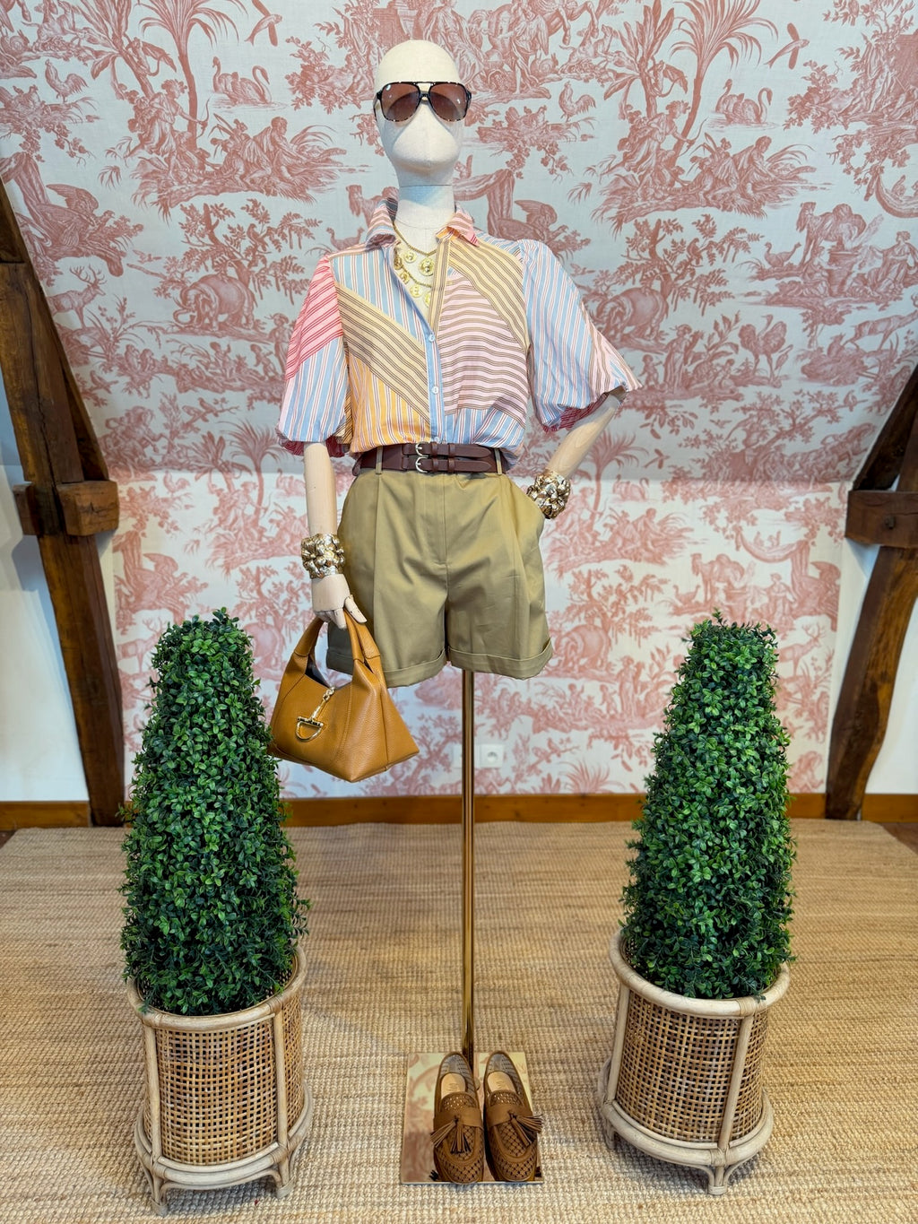 Camicia mussola righe