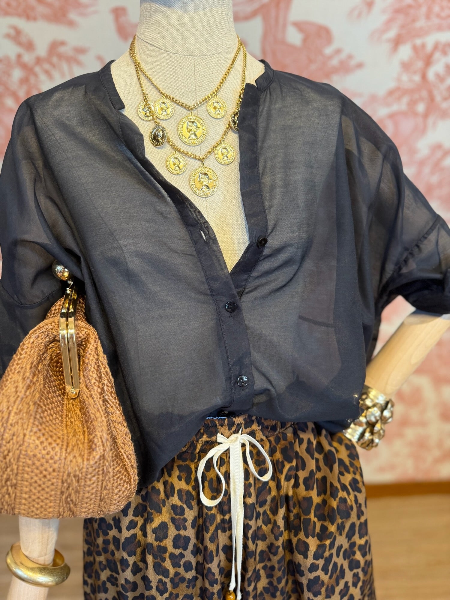 Cotton silk shirt