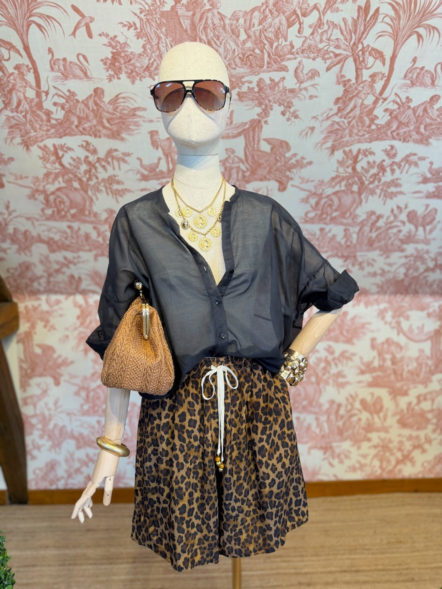 Cotton silk shirt