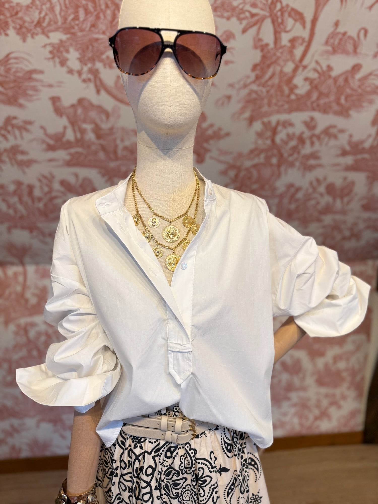 Camicia polo bianca
