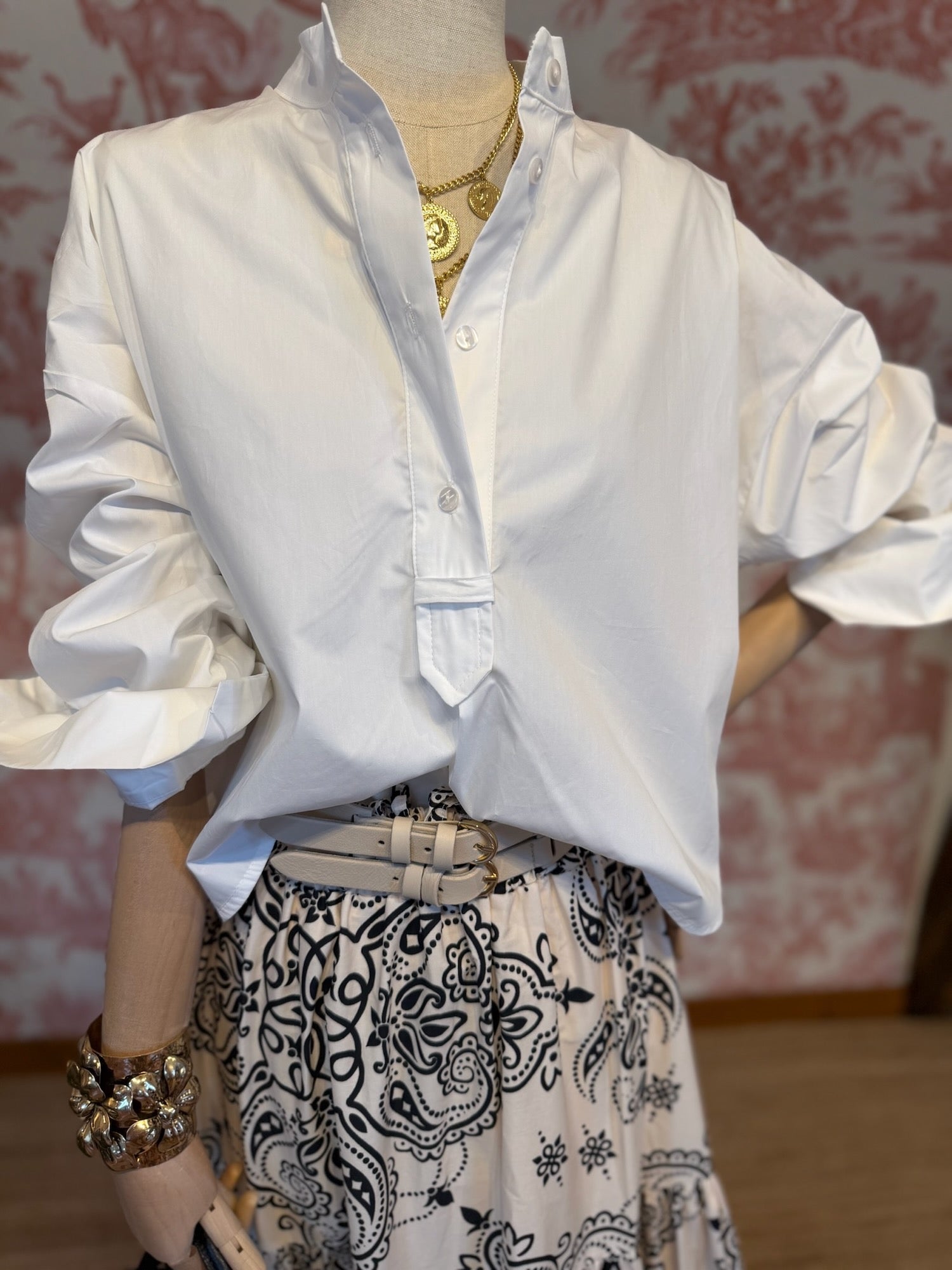 Camicia polo bianca