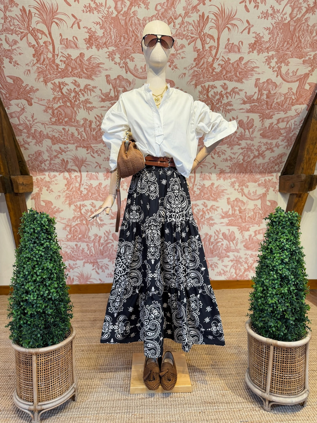 Black bandana skirt