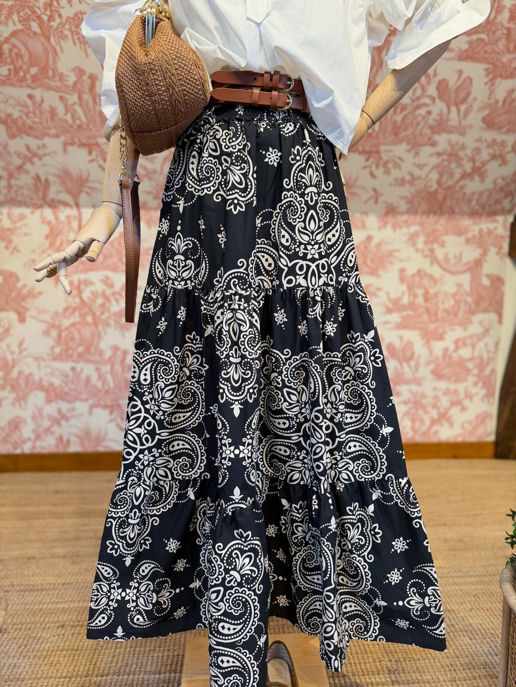 Black bandana skirt
