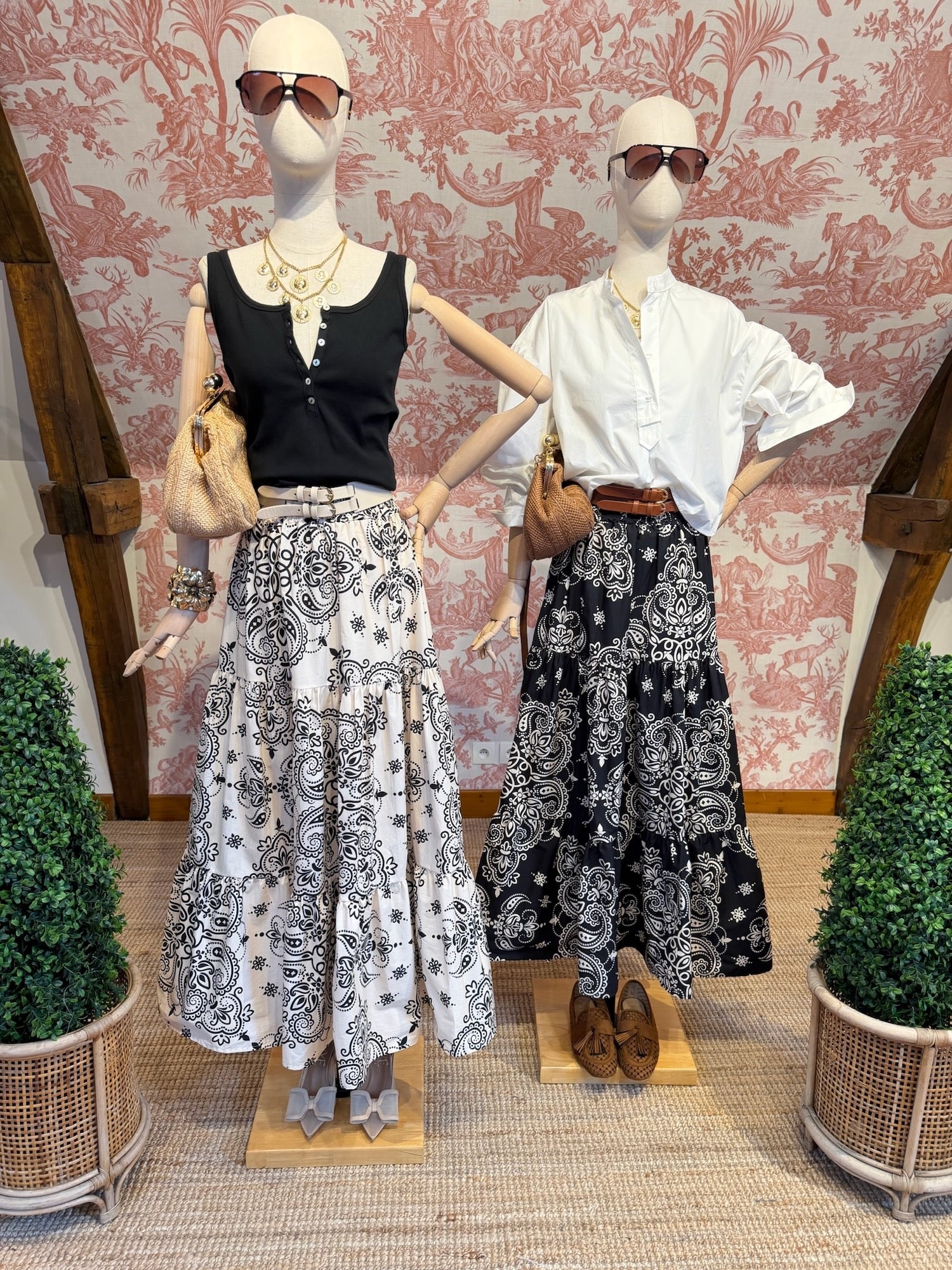 Black bandana skirt