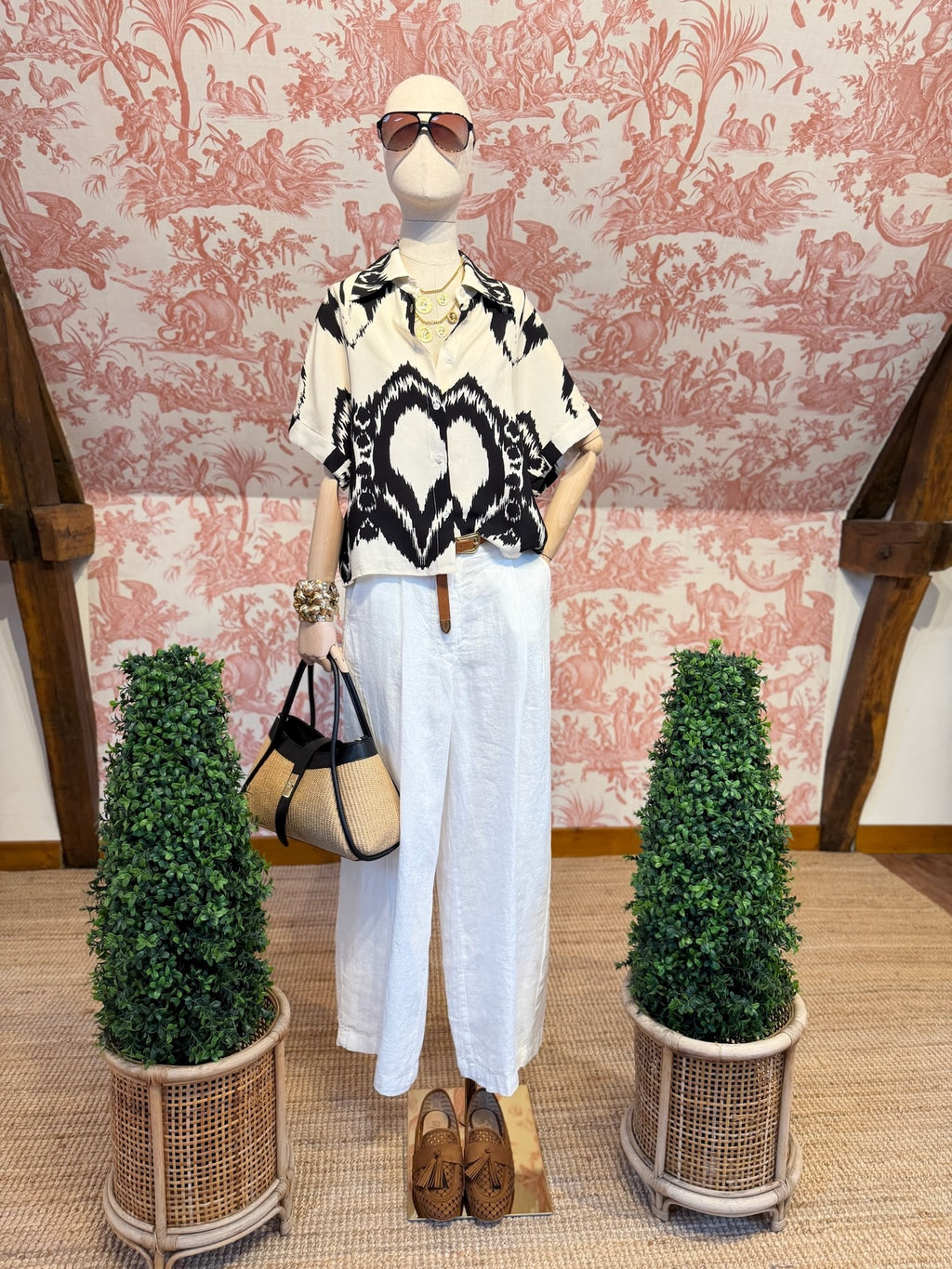 Camicia stampa Ikat