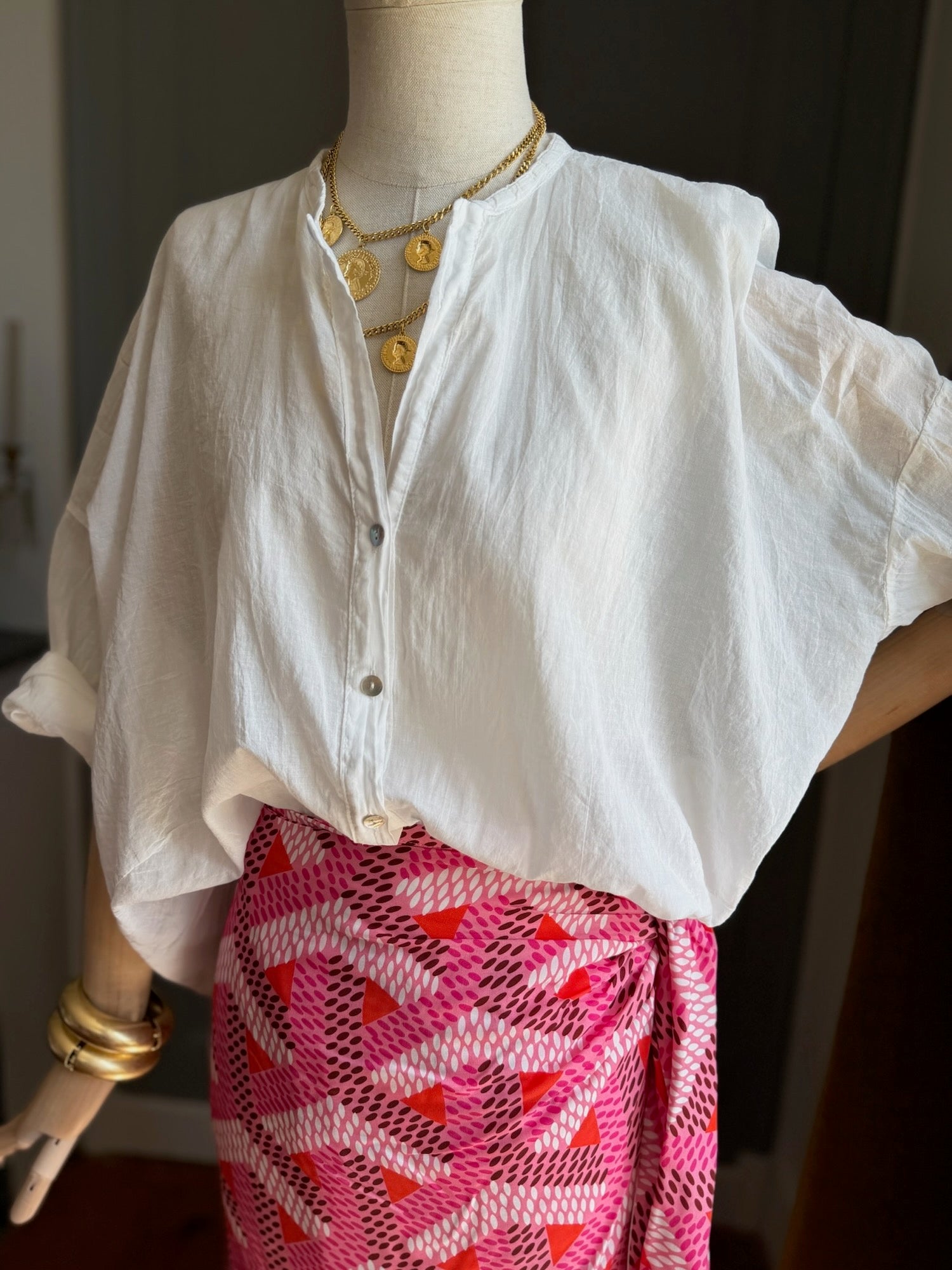 Camicia mussola bianca