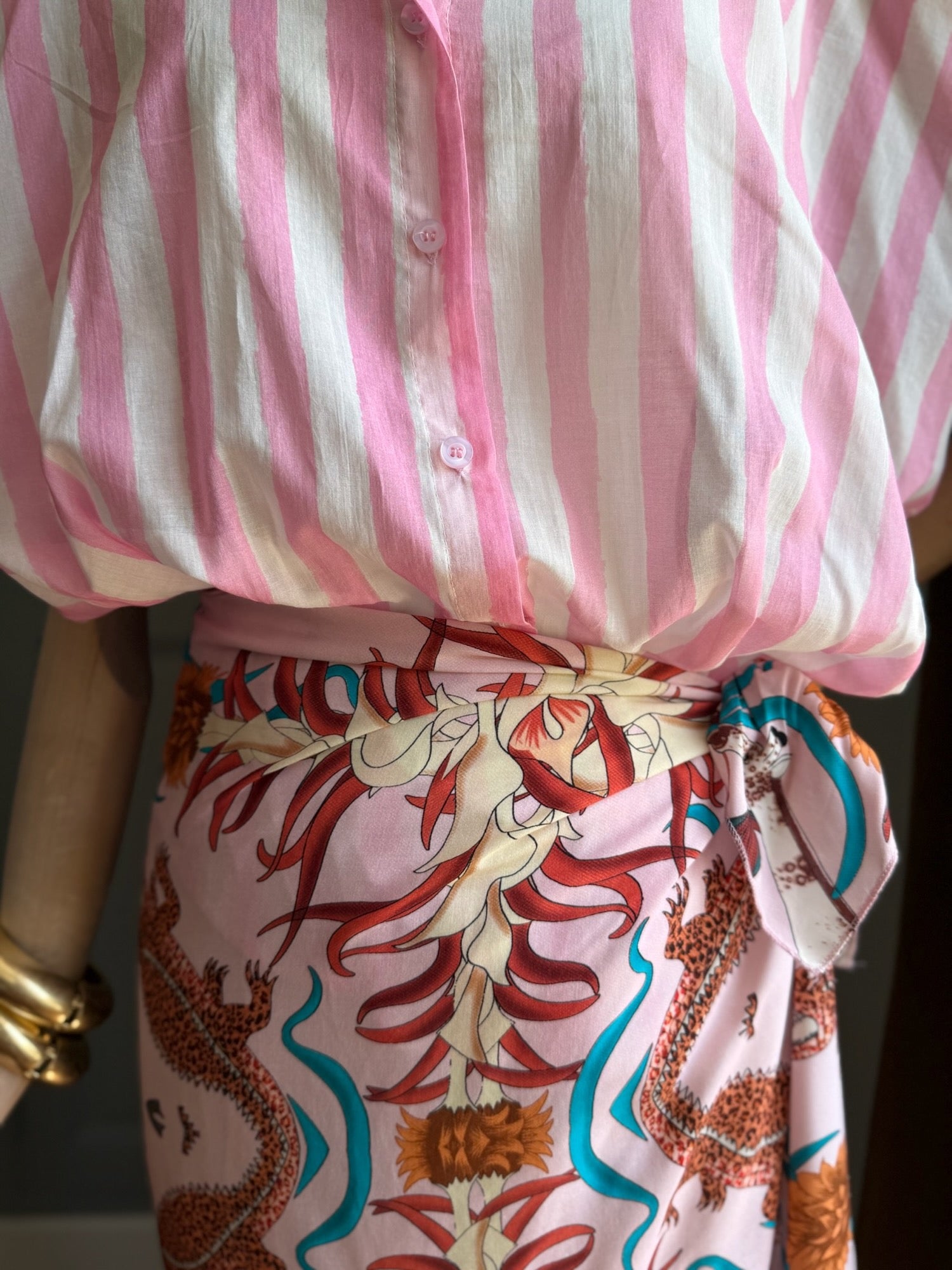Camicia mussola righe