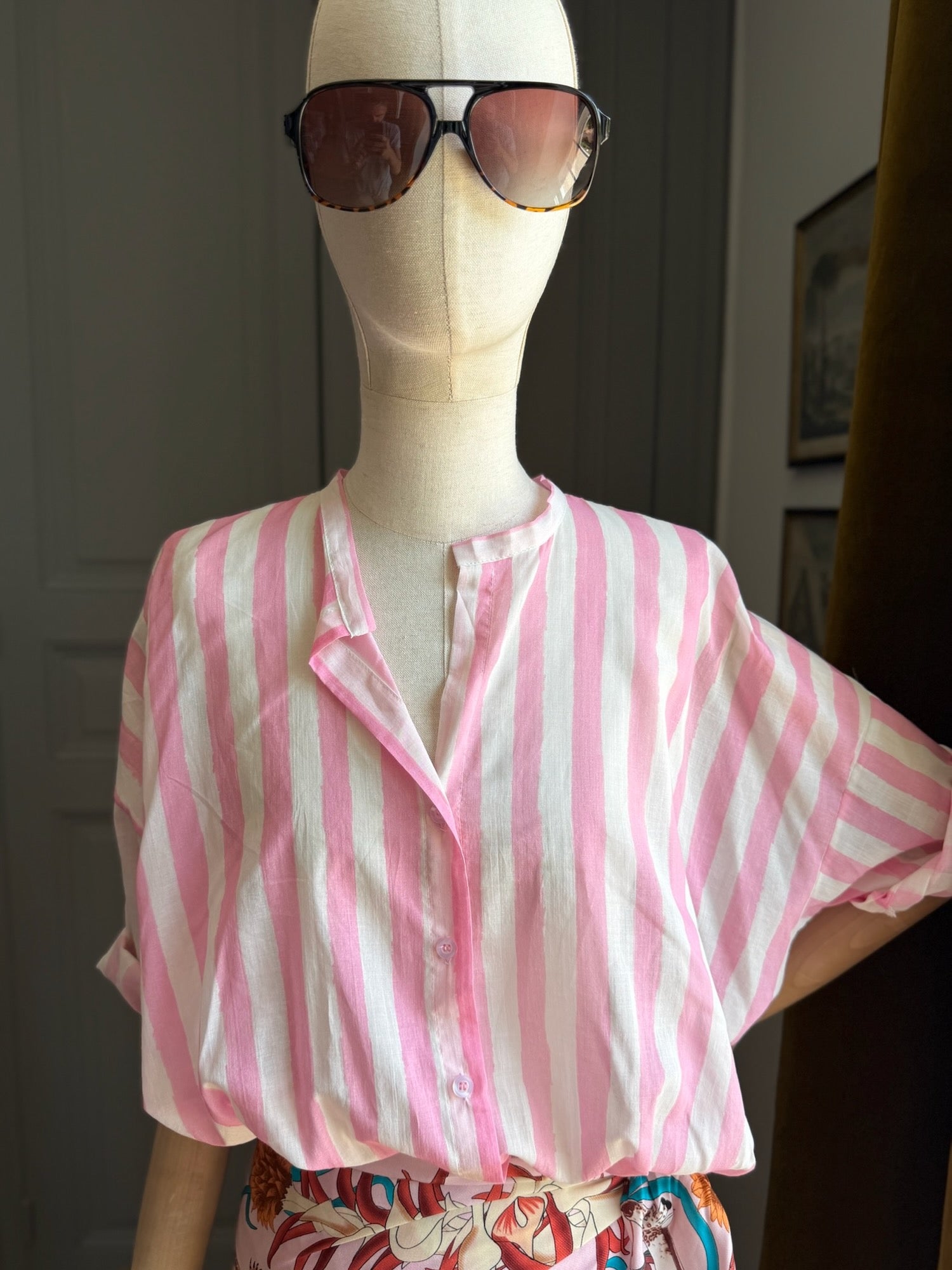 Camicia mussola righe