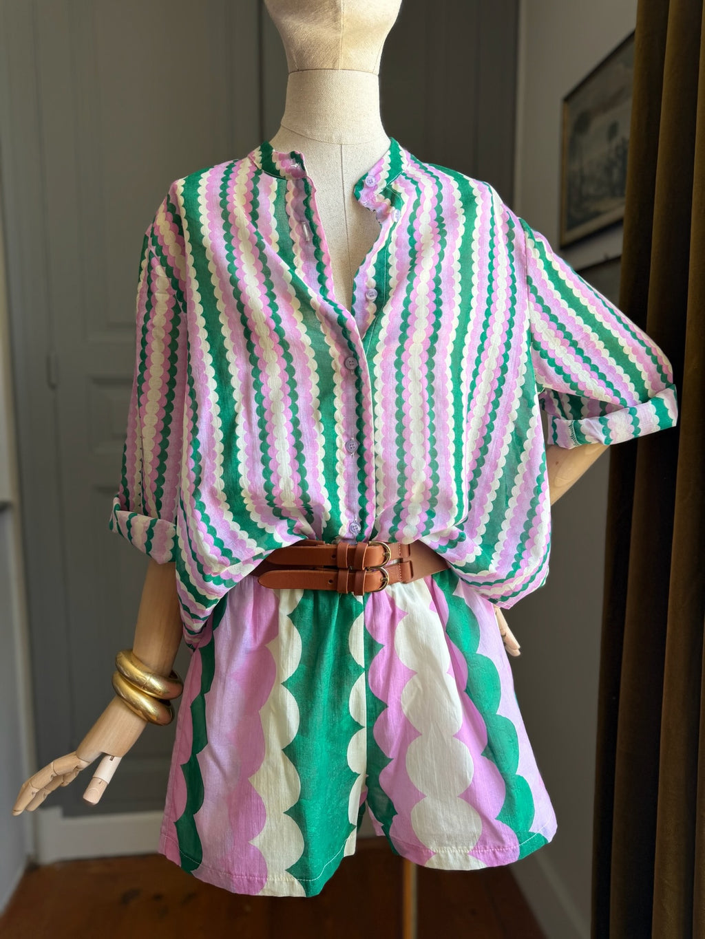 Shorts mussola fantasia