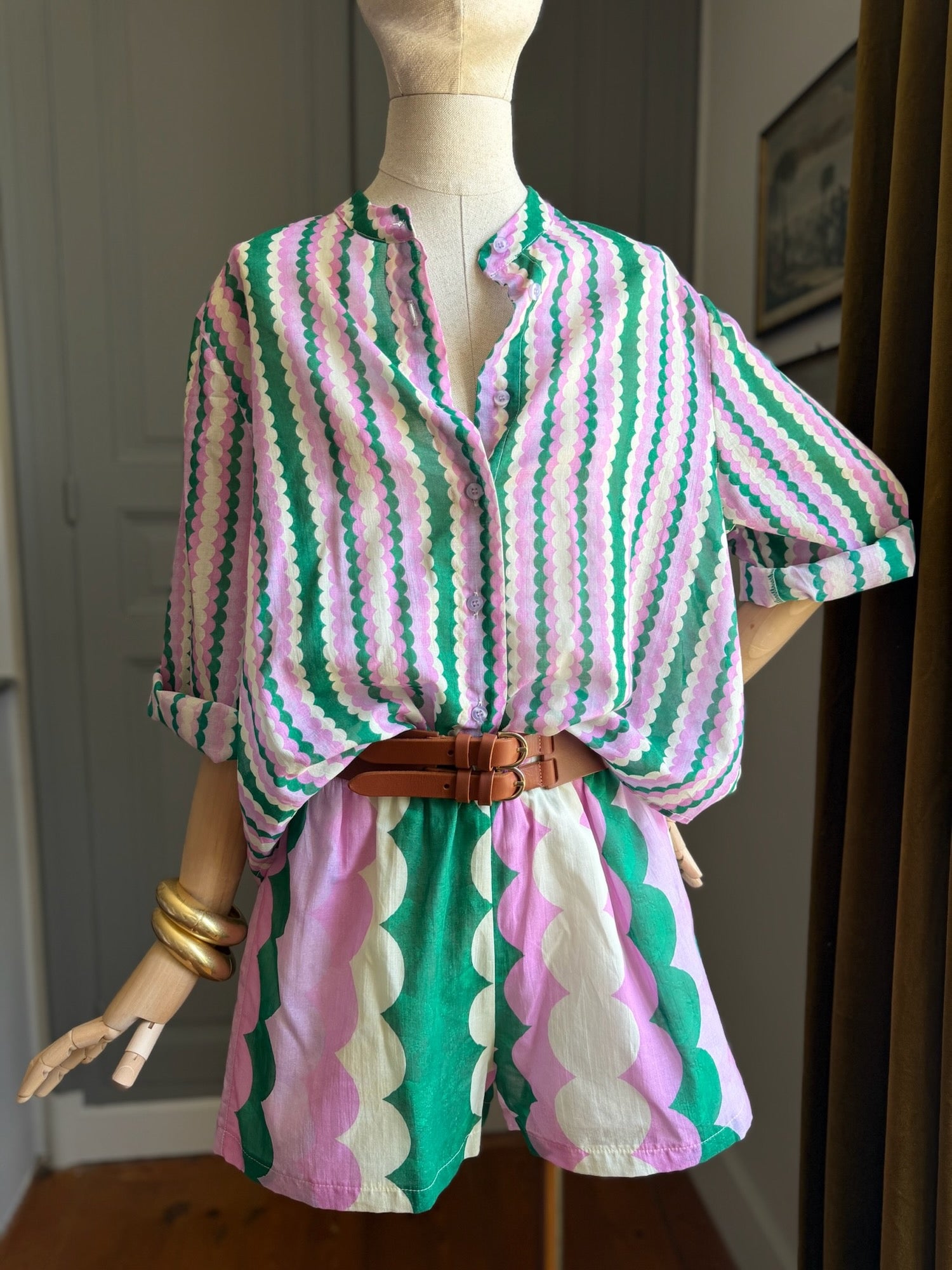 Shorts mussola fantasia