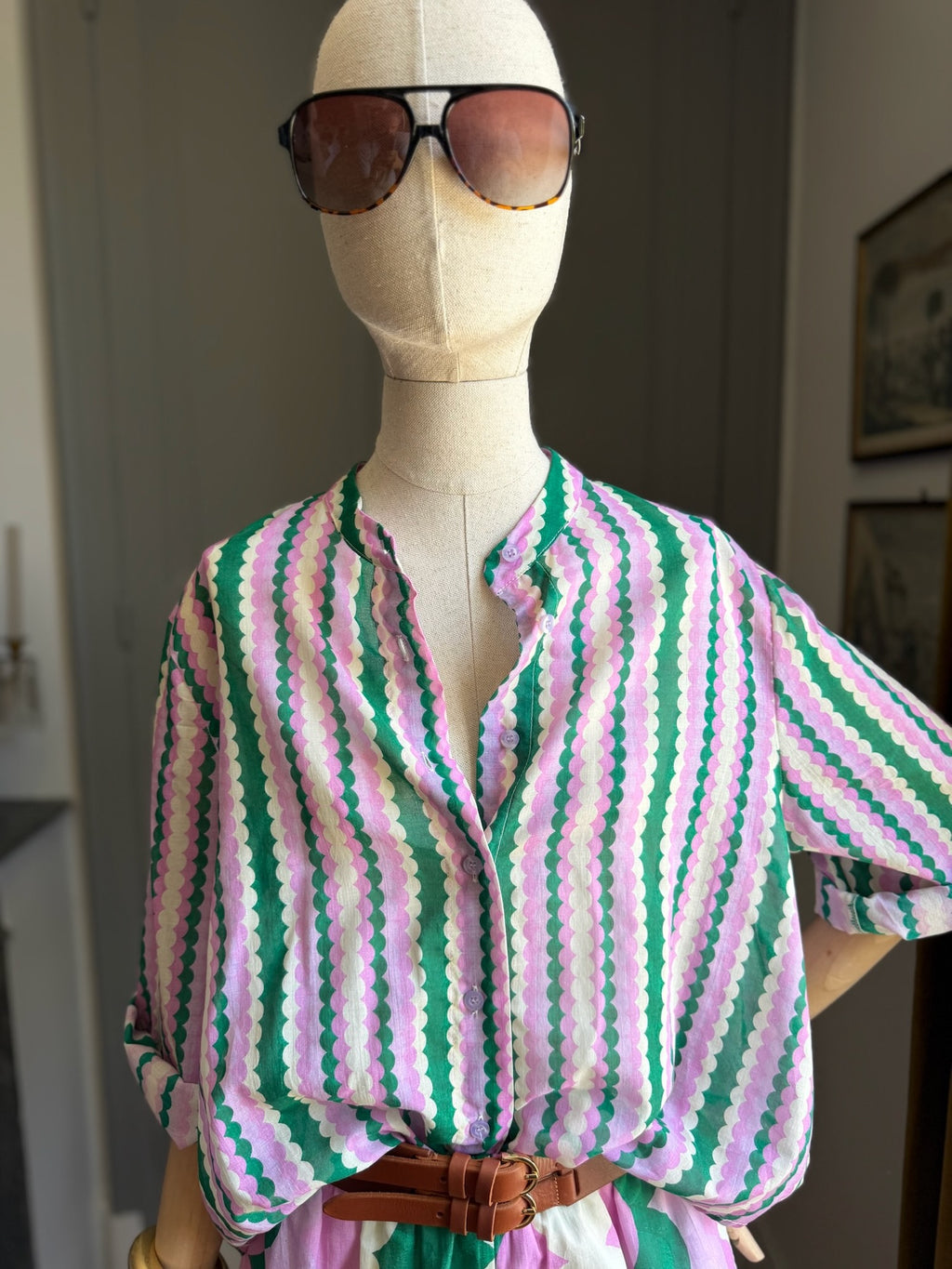 Camicia mussola fantasia
